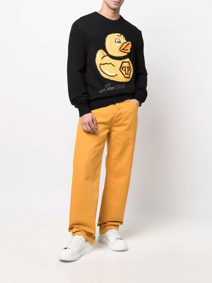 Embroidered-Duck Jumper