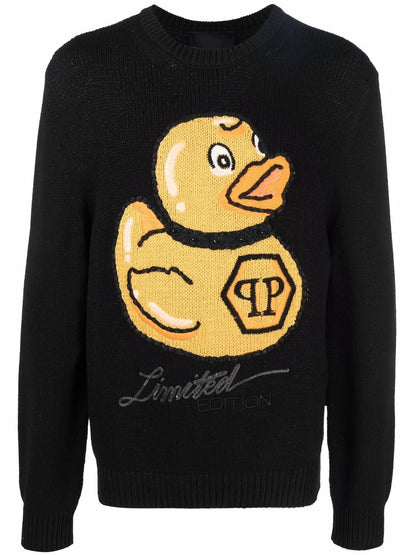 Embroidered-Duck Jumper