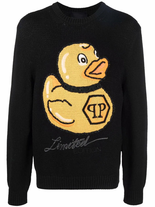 Embroidered-Duck Jumper