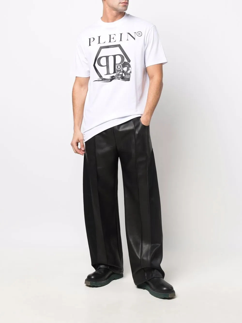 Skull And Logo-Print T-Shirt