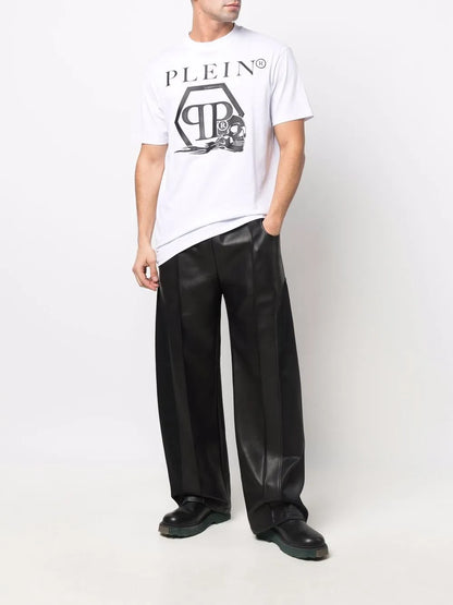 Skull And Logo-Print T-Shirt