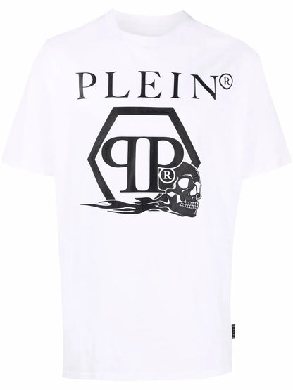 Skull And Logo-Print T-Shirt
