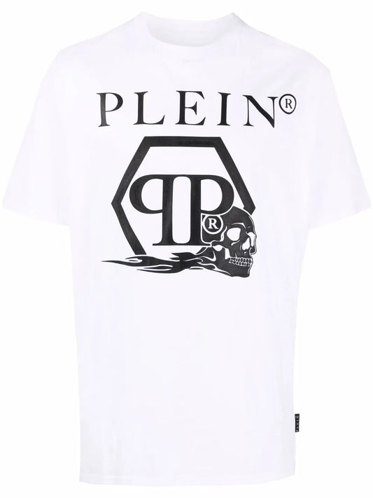 Skull And Logo-Print T-Shirt