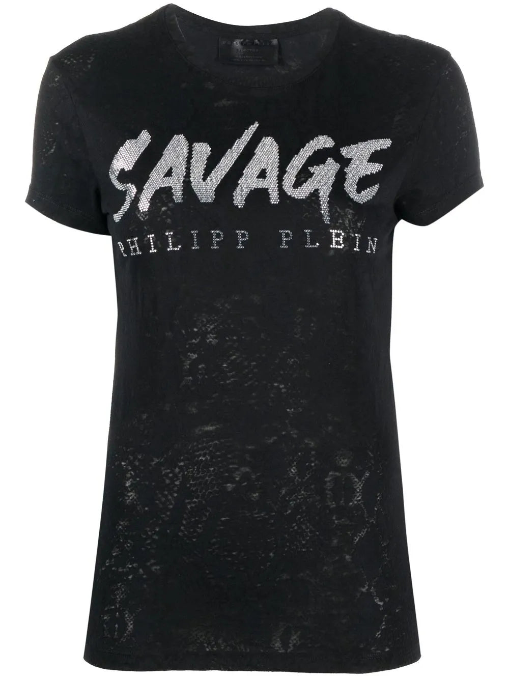 Sequin-Design Cotton T-Shirt