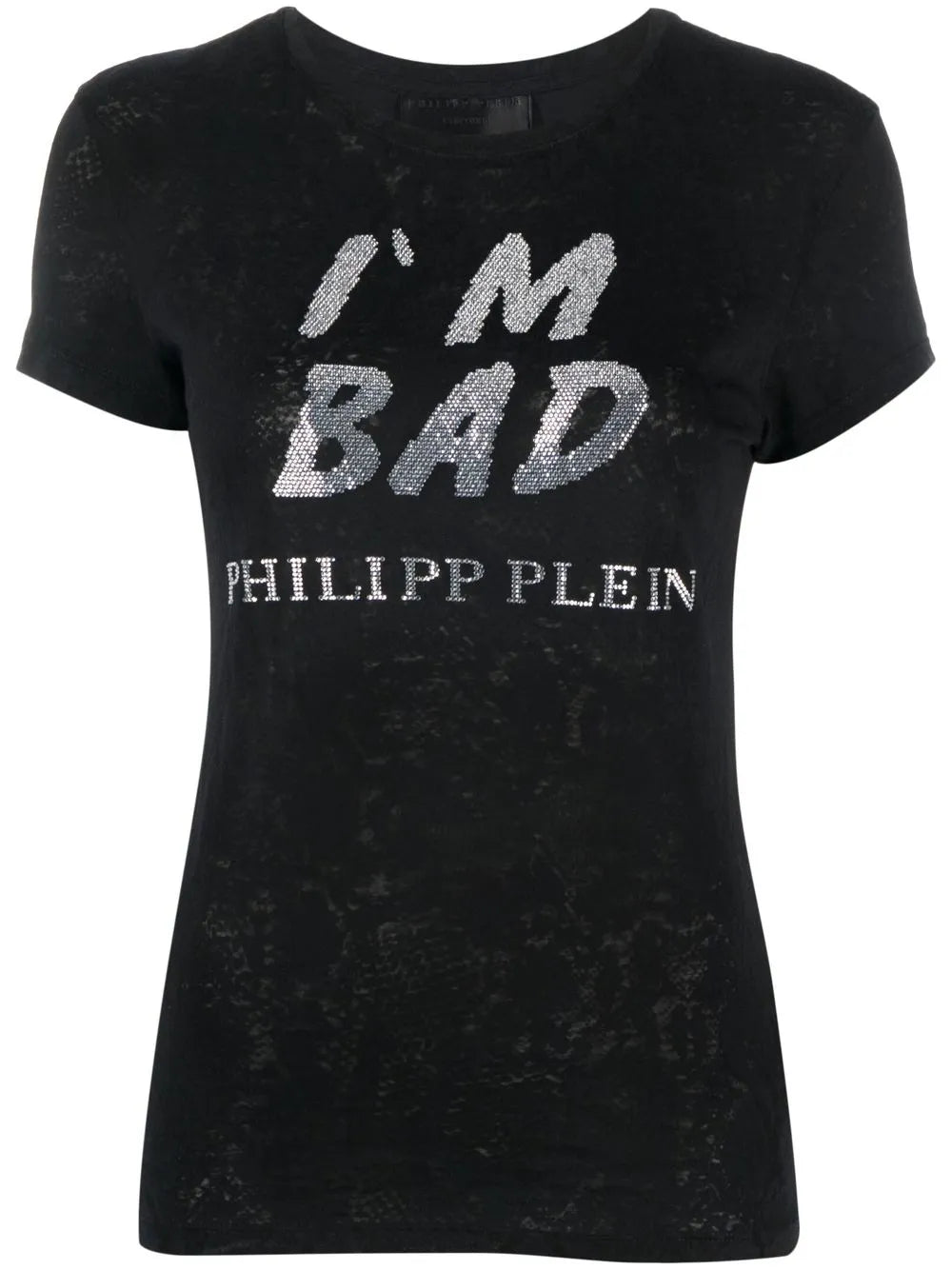 Logo-Print Sequin-Detail T-Shirt