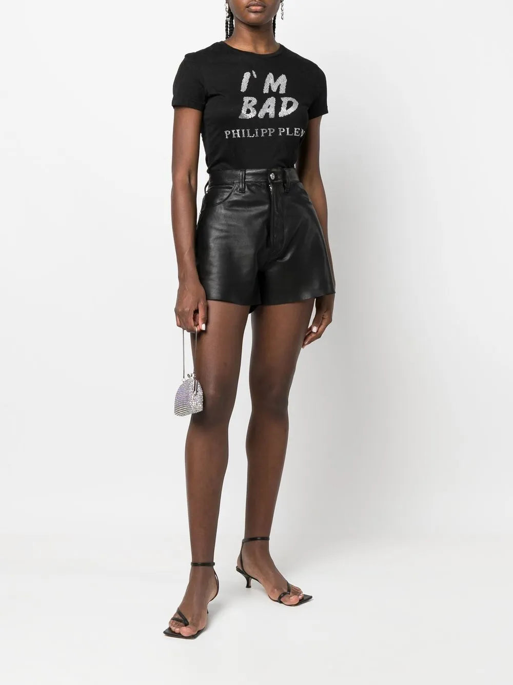 Logo-Print Sequin-Detail T-Shirt