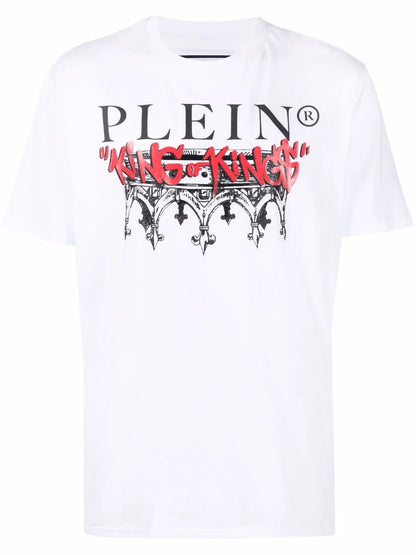 King Plein Crew-Neck Cotton T-Shirt