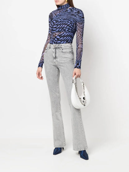 Flared Denim Jeans