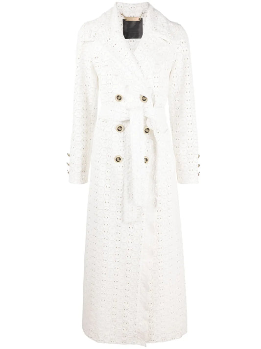 Long Sangallo Leather Trench Coat