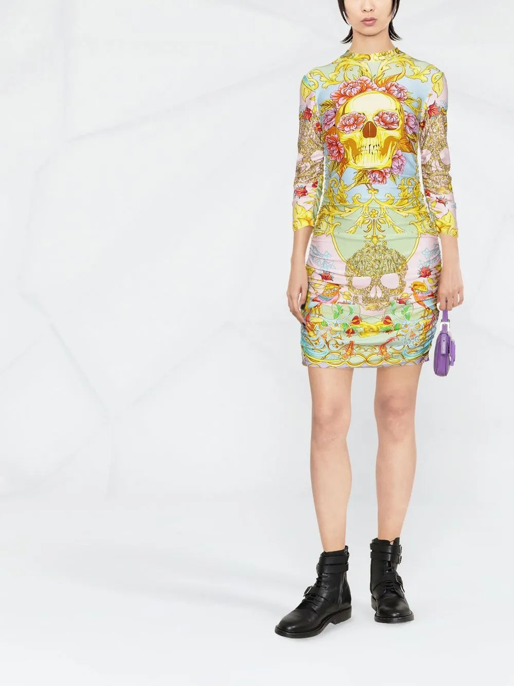 Baroque Printed Minidress