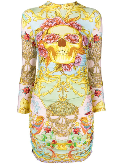 Baroque Printed Minidress