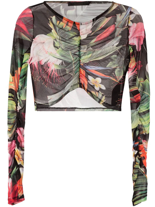 Flowers Long-Sleeve Top