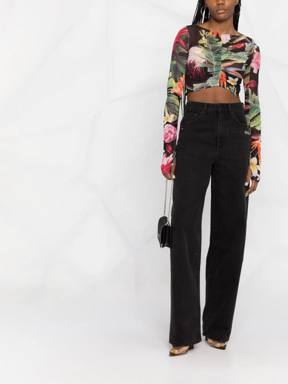 Flowers Long-Sleeve Top