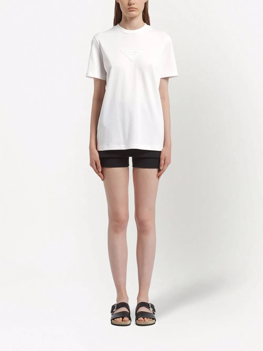 Triangle-Logo Interlock T-Shirt