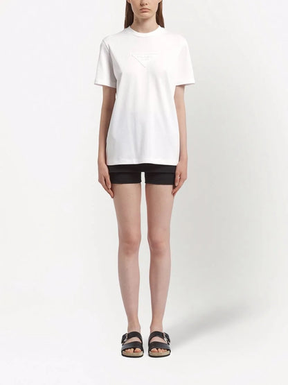 Triangle-Logo Interlock T-Shirt
