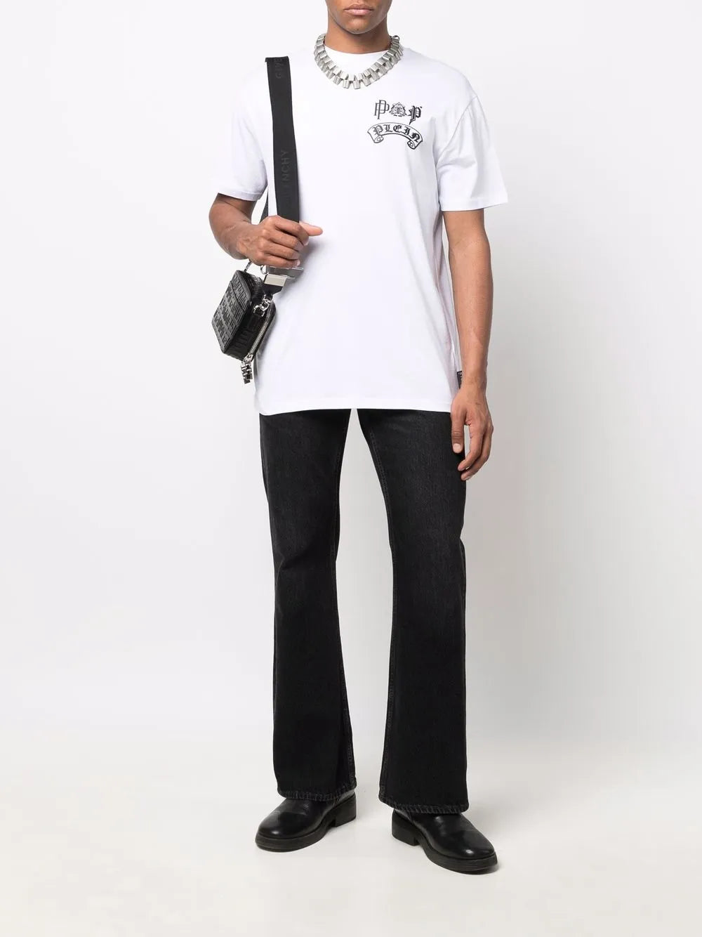 Gothic Plein Logo-Print Crew-Neck T-Shirt