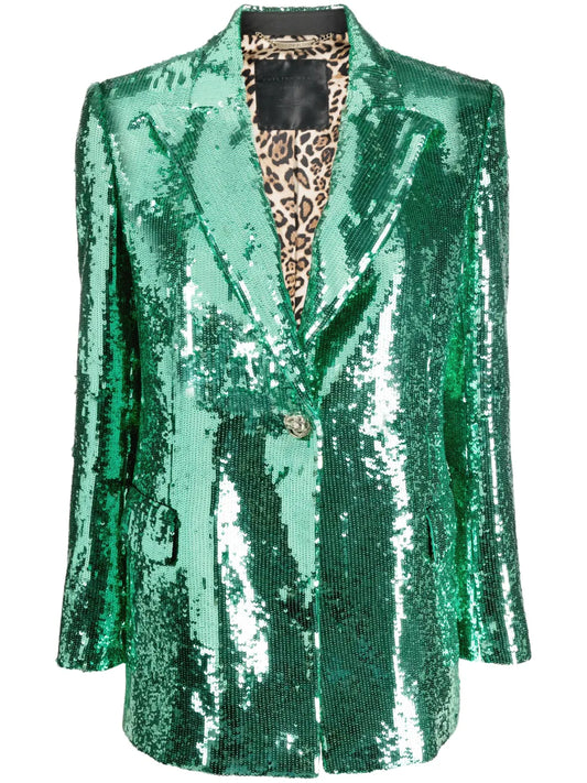 Sequin-Embellished Blazer