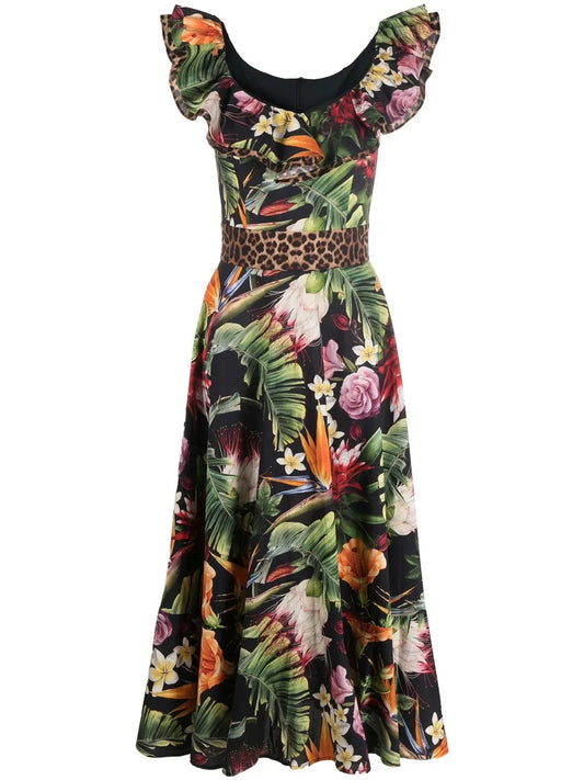 Floral-Print Maxi Dress