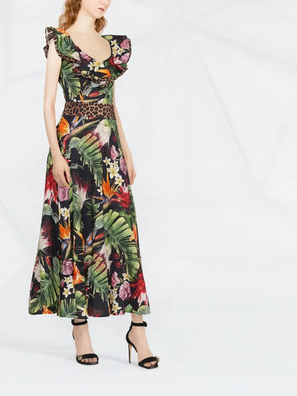 Floral-Print Maxi Dress