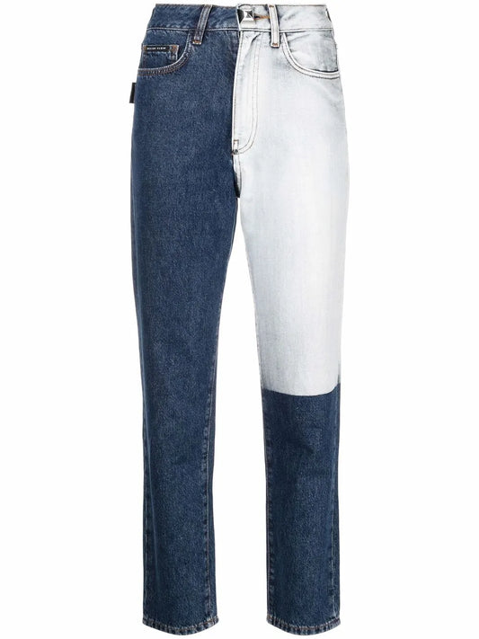 Two Tone Patch Jeans