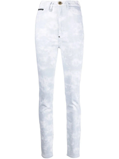 Tie-Dye Print Skinny Jeans