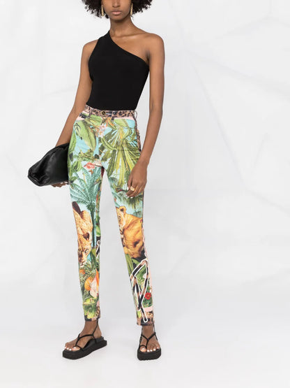 Super High Waist Denim Jeggings