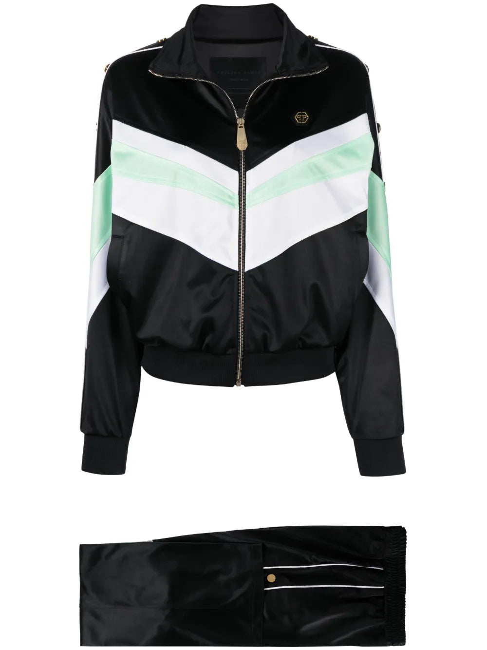 Logo-Embroidered Striped Tracksuit Set