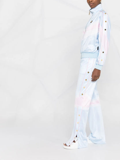 Logo-Embroidered Striped Tracksuit Set