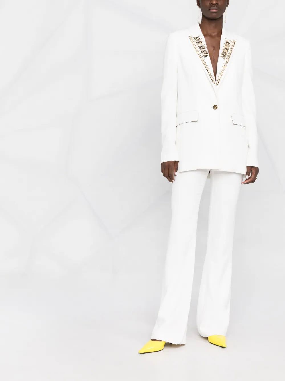 Single-Breasted Studded Blazer