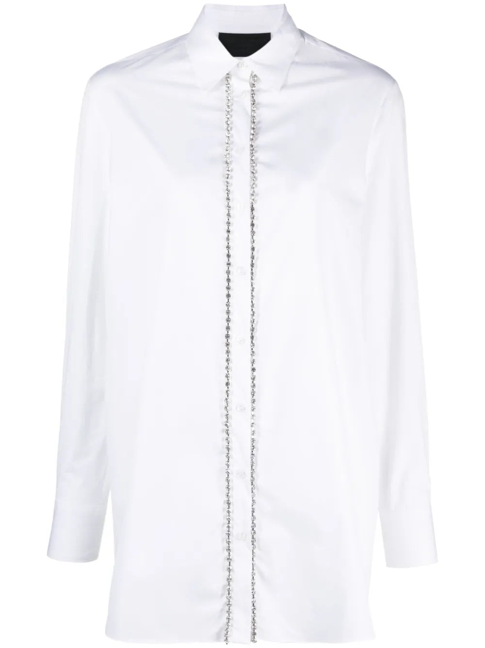 Crystal-Embellished Cotton Shirt