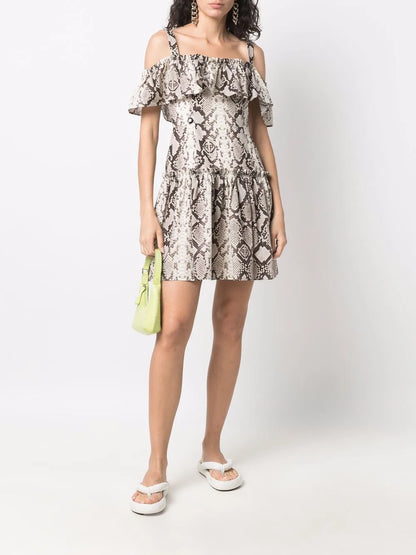 Python-Print Mini Dress