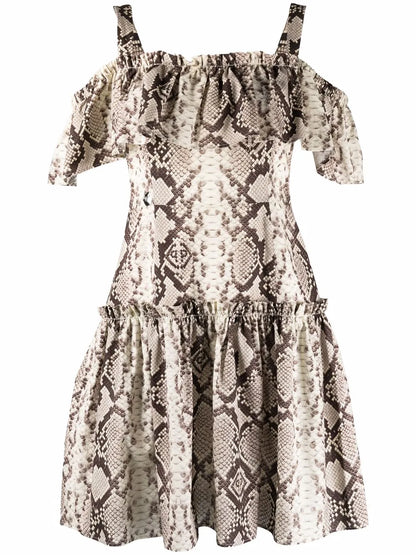 Python-Print Mini Dress