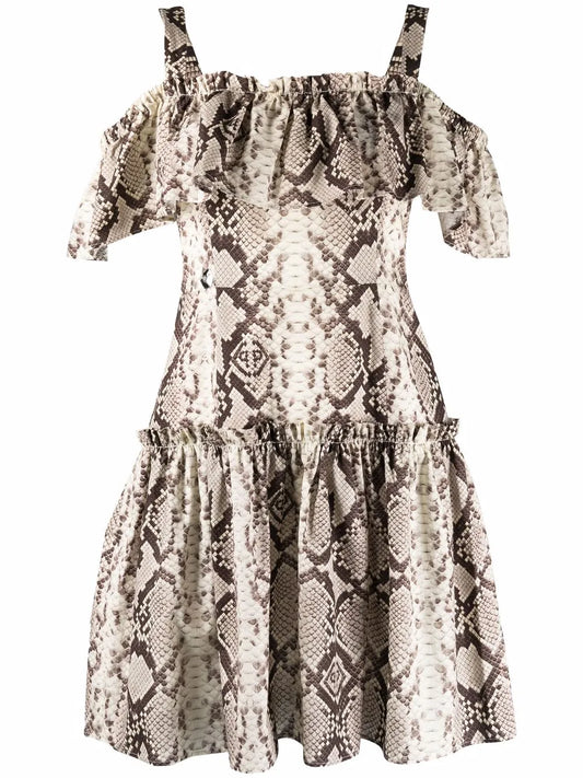 Python-Print Mini Dress