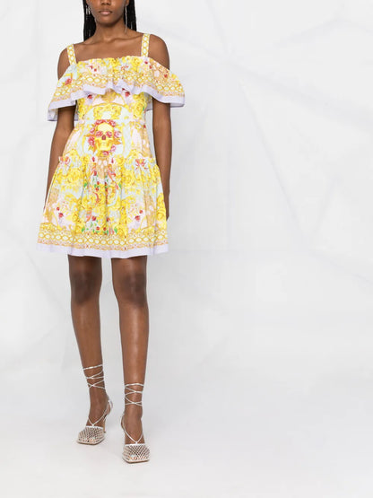 New Baroque Print Dress