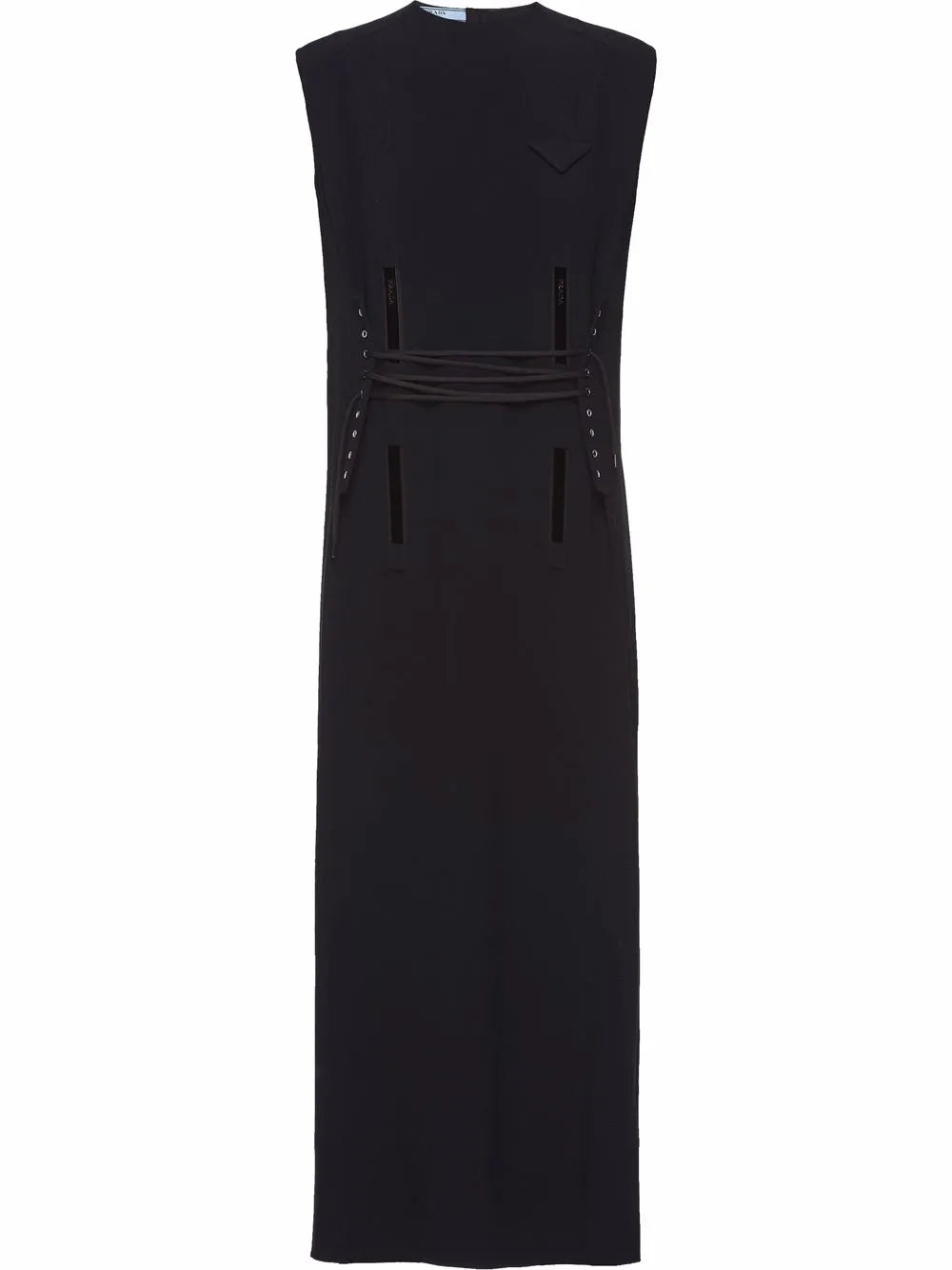 Lace-Up Mid-Length Dress