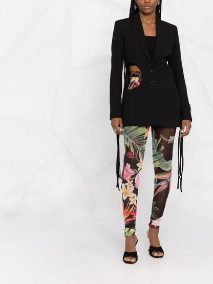 Floral-Print Leggings