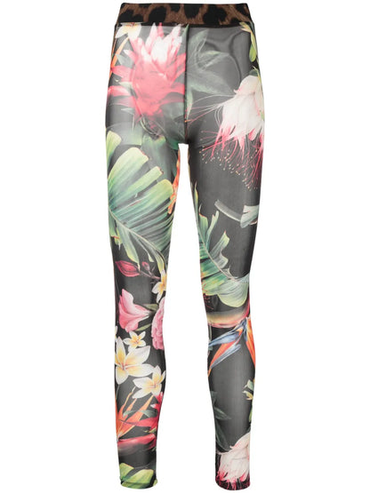 Floral-Print Leggings