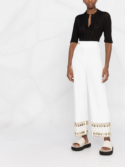 Cady Gold-Studded Trousers