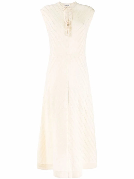 Striped V-Neck Maxi Dress
