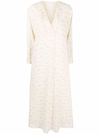 Floral-Print Flared Dress
