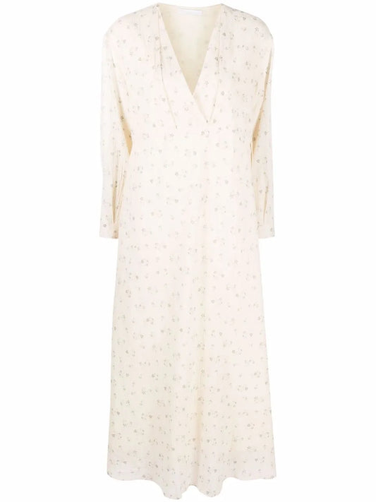 Floral-Print Flared Dress