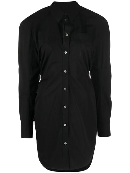 Long-Sleeve Cotton Shirtdress