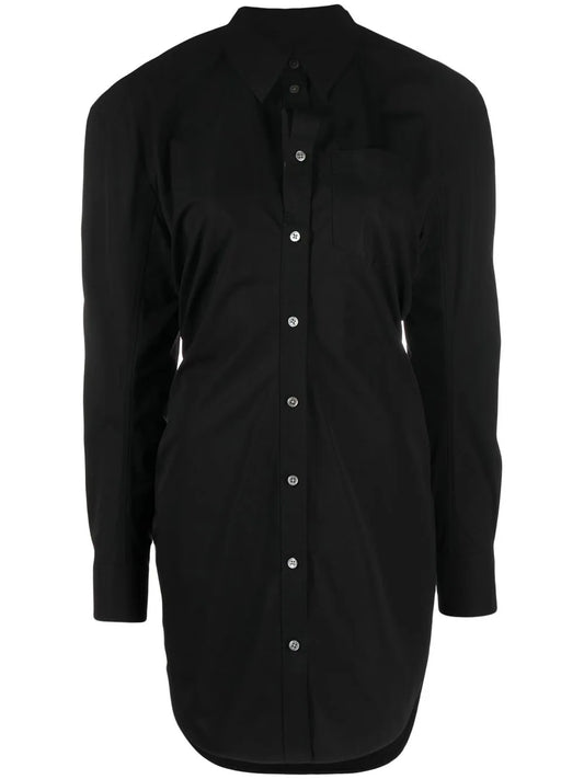 Long-Sleeve Cotton Shirtdress