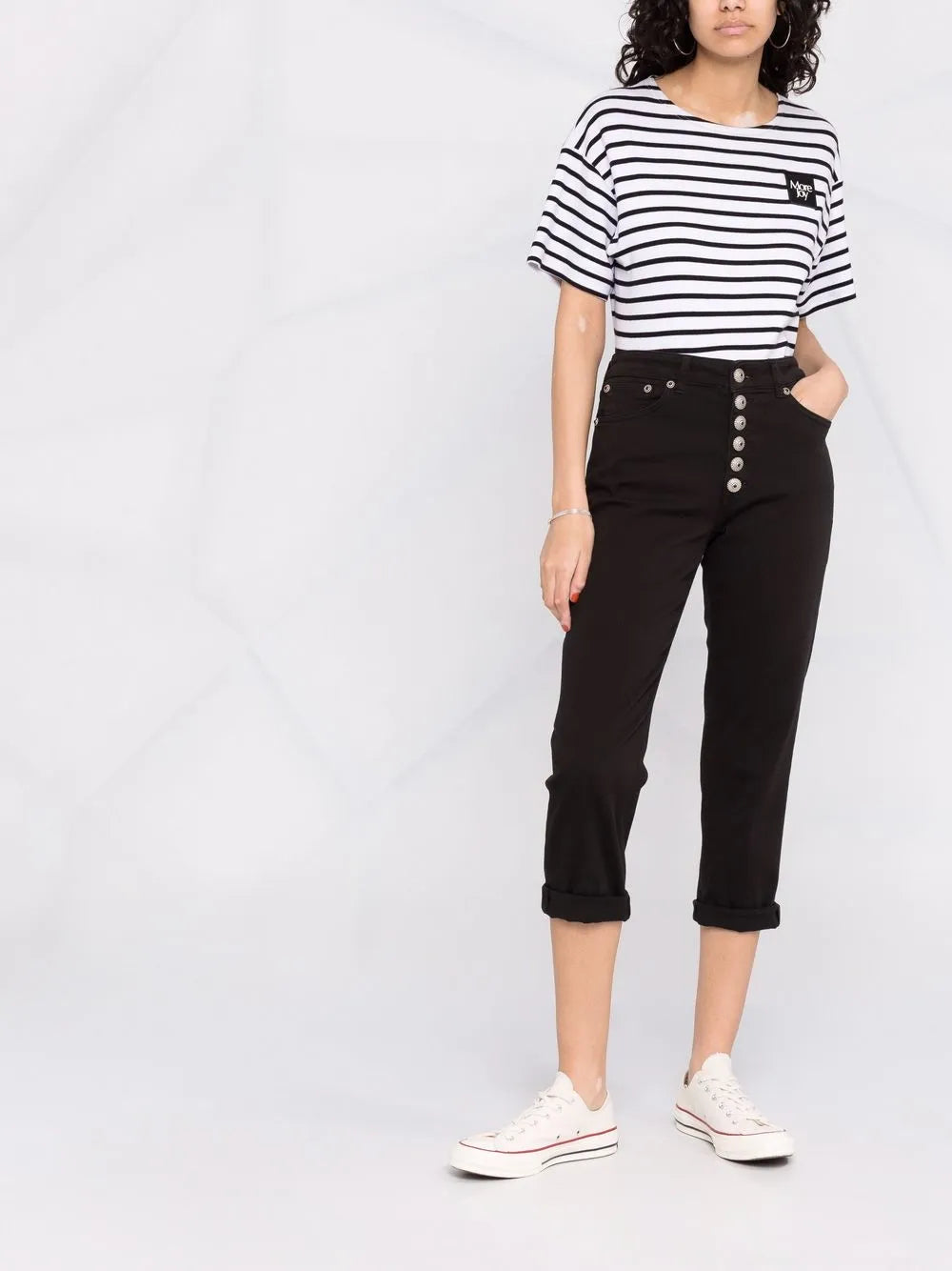 Koons Cropped Button-Fly Trousers