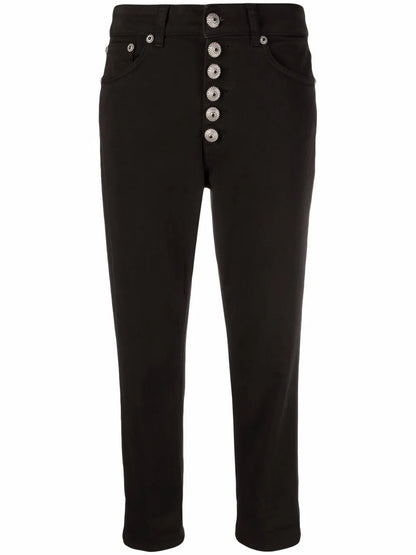 Koons Cropped Button-Fly Trousers