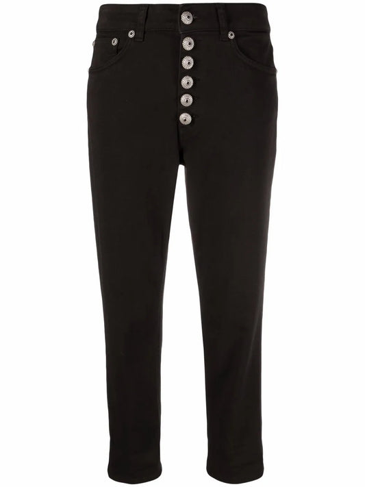 Koons Cropped Button-Fly Trousers