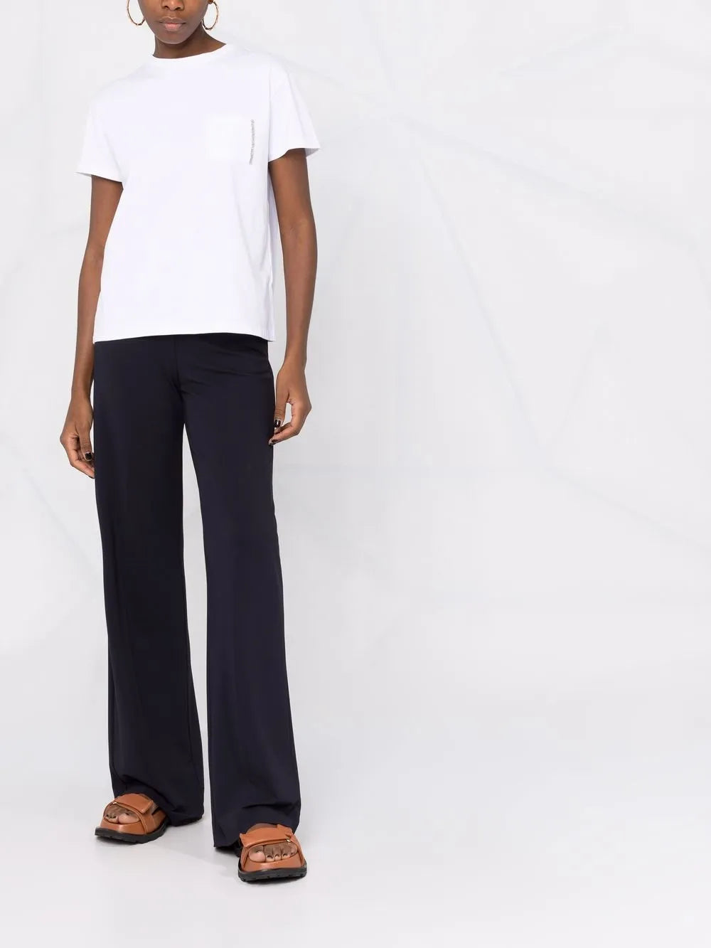 Bead-Detail Pocket T-Shirt