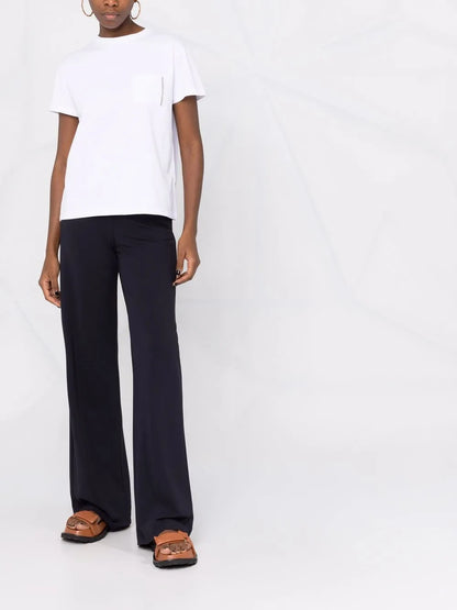 Bead-Detail Pocket T-Shirt