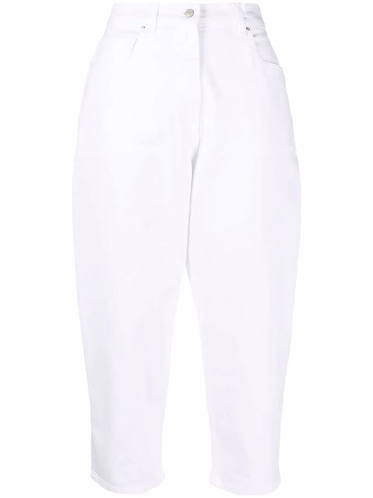Cropped Tapered Trousers