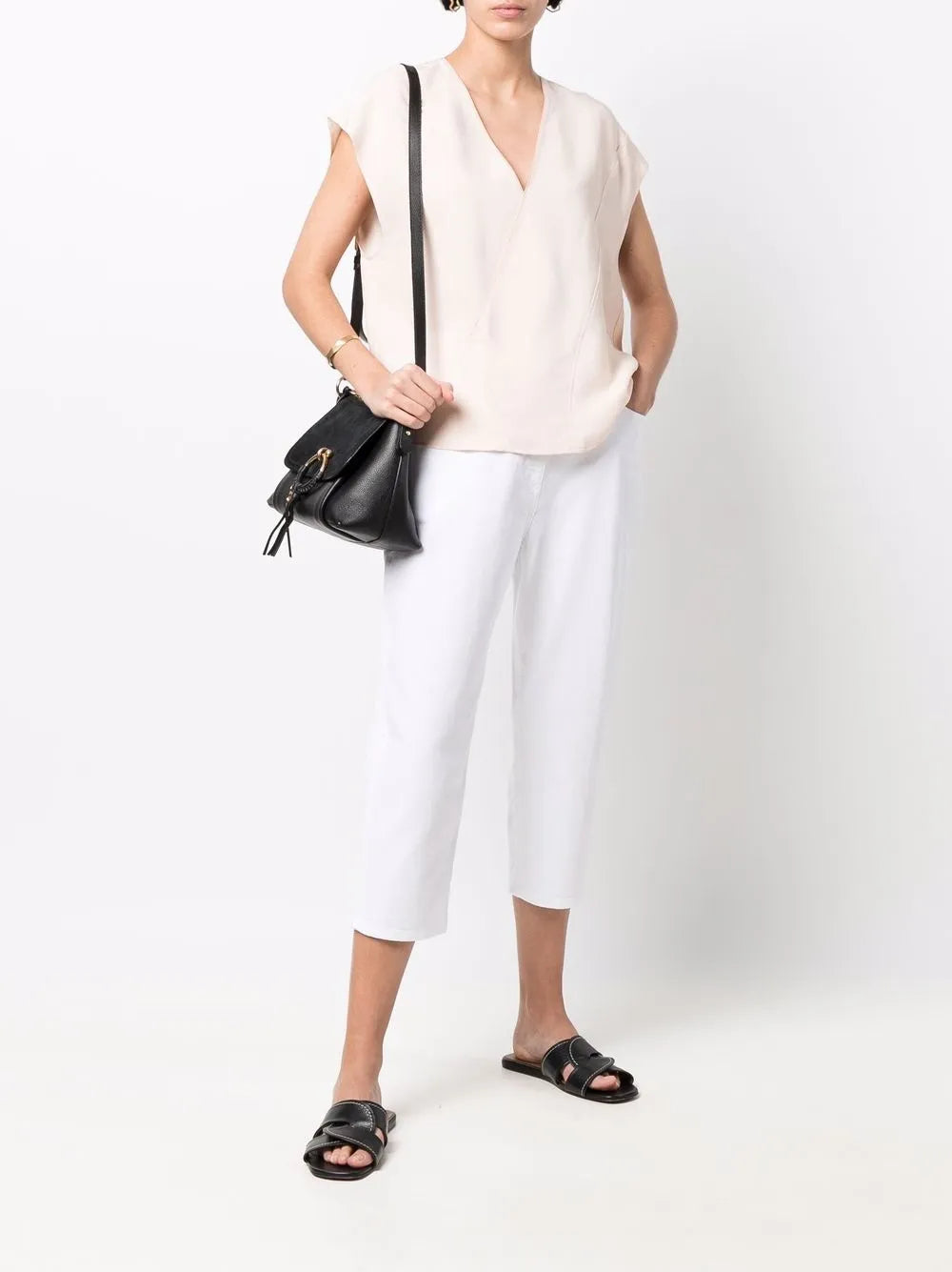 Cropped Tapered Trousers